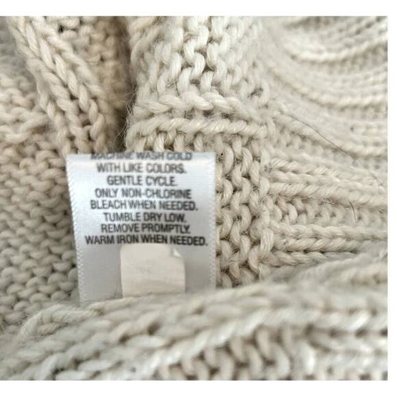 Mossimo‎ Women's Cable Knit Two Toned Pullover 3/4 SleeveSweater Sz XS - Picture 5 of 5